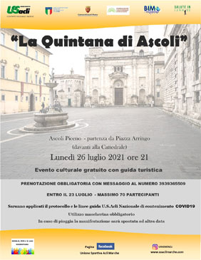 Una camminata culturale dedicata alla Quintana di Ascoli