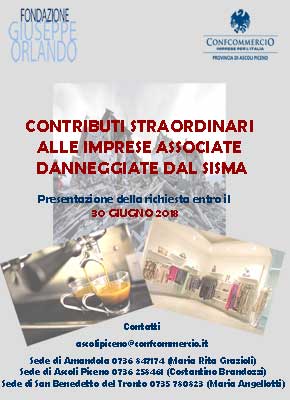 Contributi Straordinari alle Imprese associate danneggiate dal sisma