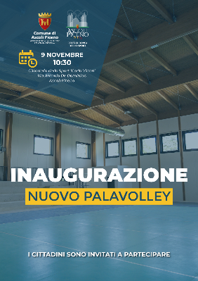 Inaugurazione nuovo Palavolley