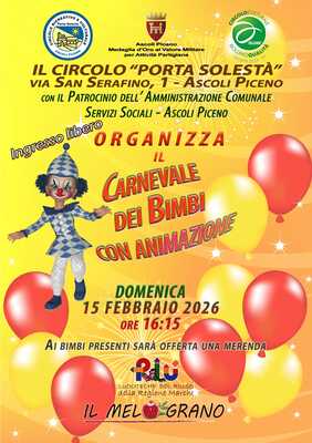 Carnevale dei bimbi con animazione 