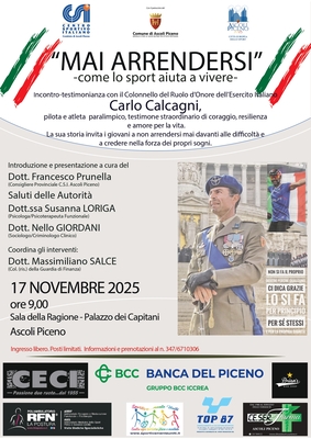 "Mai arrendersi" - come lo sport aiuta a vivere