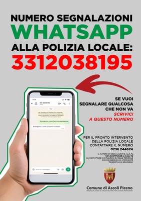 Segnalazioni whatsapp alla polizia locale