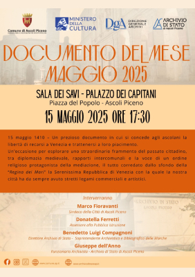 Documento del mese - Maggio 2025