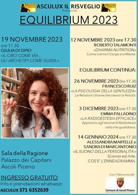 Equilibrium 2023 - "Il cibo come via, gli archetipi come guida"