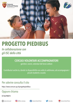 Avviso per le adesioni dei volontari per l’accompagnamento degli alunni come servizio Piedibus - Anno scolastico 2023/2024