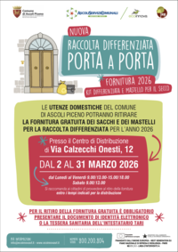 Lunedì 2 marzo al via la consegna gratuita dei kit per la raccolta differenziata