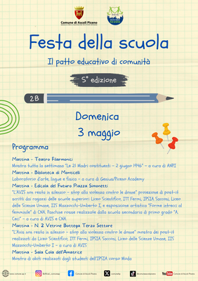 Festa della scuola - Domenica 3 maggio 