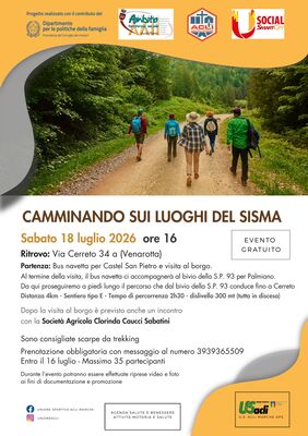 Camminando sui luoghi del sisma 