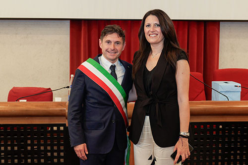 Il Sindaco Fioravanti e l'Assessore Trontini