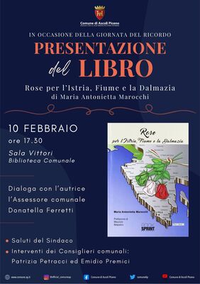 Presentazione del libro - Rose per l'Istria, Fiume e la Dalmazia