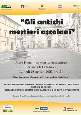 Salute in cammino per la cultura - Gli antichi mestieri ascolani