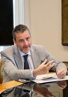 Il Presidente del Consiglio comunale Alessandro Bono
