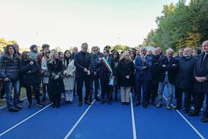  Inaugurata la nuova pista di atletica leggera alla presenza del Ministro dello Sport Andrea Abodi