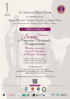 Concorso Nazionale di Composizione "Poesia in musica: verso l'Assoluto di Mauro Crocetta"