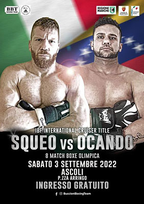 Incontro di pugilato Squeo vs Ocando