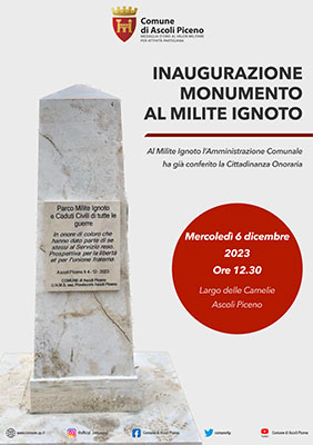 Inaugurazione monumento al milite ignoto