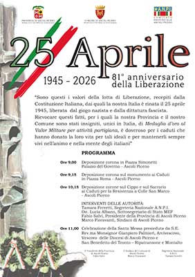 25 aprile - 81° anniversario della Liberazione