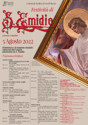 Sant'Emidio 2022 - Programma delle celebrazioni religiose