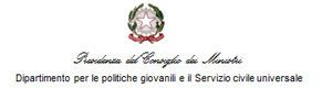 Logo Presidenza del Consiglio dei Ministri - Dipartimento per le politiche giovanili e il Servizio civile universale
