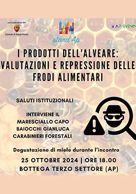 I prodotti dell'alveare: Valutazioni e repressione delle frodi alimentari