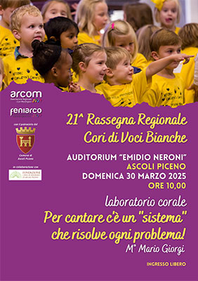 21^ Rassegna regionale cori di voci bianche