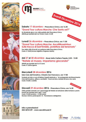 Musei - Eventi dicembre 2016
