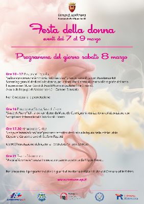 Festa della donna - Sabato 8 marzo