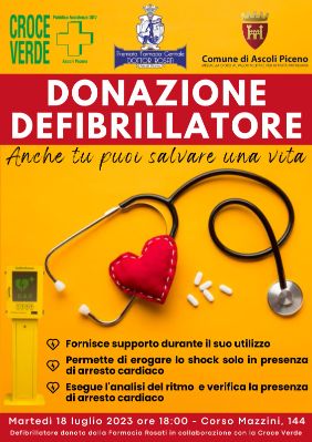Donazione defibrillatore