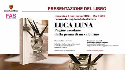 Luca Luna, Pagine ascolane dalla penna di un salentino