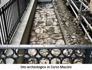 Sito archeologico in Corso Mazzini