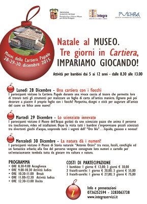 Locandina Natale al Museo