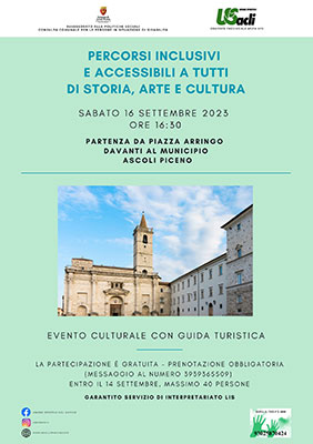 Percorsi inclusivi accessibili a tutti di storia, arte e cultura