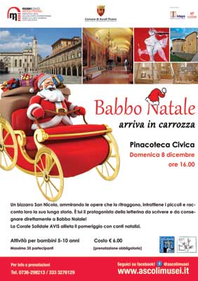 Babbo Natale arriva in carrozza