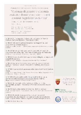 “Violenza di genere e violenza assistita: donne e minorenni nei contesti legislativi e di cura”