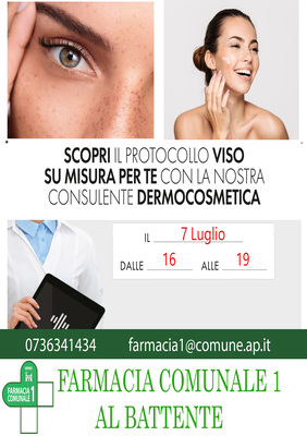 Giornata consulenza dermocosmetica - 7 luglio 