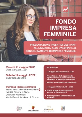 Fondo Impresa Femminile - Presentazione degli incentivi per le imprese femminili