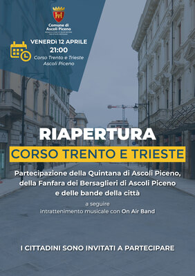 Riapertura Corso Trento e Trieste