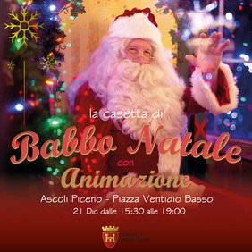 La casetta di Babbo Natale con animazione