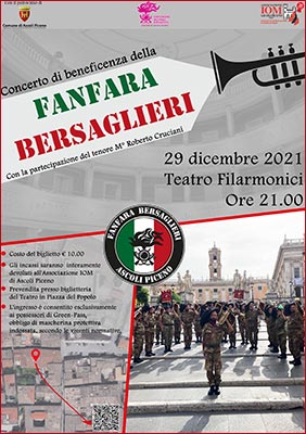 Concerto della Fanfara dei bersaglieri in beneficenza