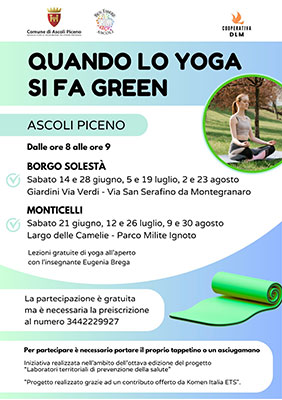 Quando lo yoga si fa green