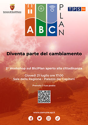 Progetto "Biciplan", giovedì 21 luglio a Palazzo dei Capitani il secondo workshop aperto alla cittadinanza