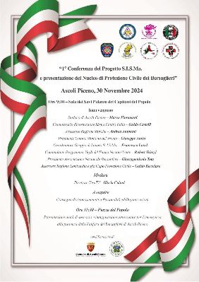 1° conferenza del progetto S.I.S.Ma. e presentazione del Nucleo di Protezione Civile dei Bersaglieri