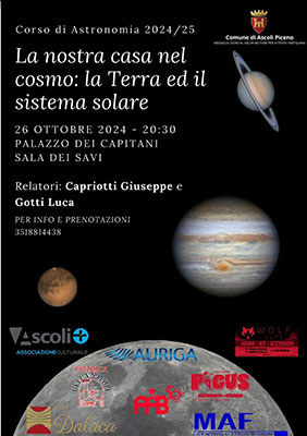 La nostra casa nel cosmo: la Terra ed il sistema solare