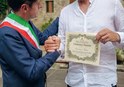 Francesco Tomei insignito della Cittadinanza Onoraria di Ascoli Piceno