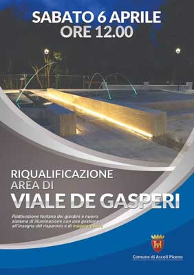 Presentazione dei lavori di riqualificazione area di Viale De Gasperi