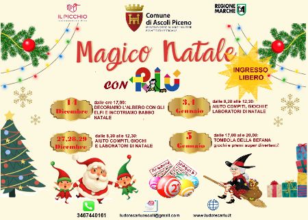 Magico Natale con Riù - Aiuto compiti, giochi e laboratori di Natale