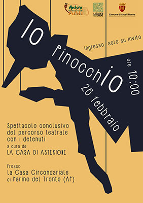 "Io Pinocchio", spettacolo di chiusura del percorso 'Parole di vetro 2024' alla Casa Circondariale del Marino del Tronto