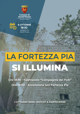 La Fortezza Pia si illumina