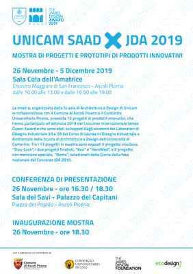 Mostra UNICAM SAAD X JDA 2019