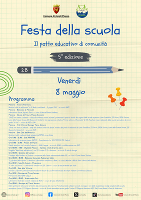 Festa della scuola - Venerdì 8 maggio
